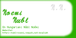 noemi nubl business card