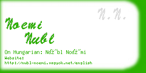 noemi nubl business card